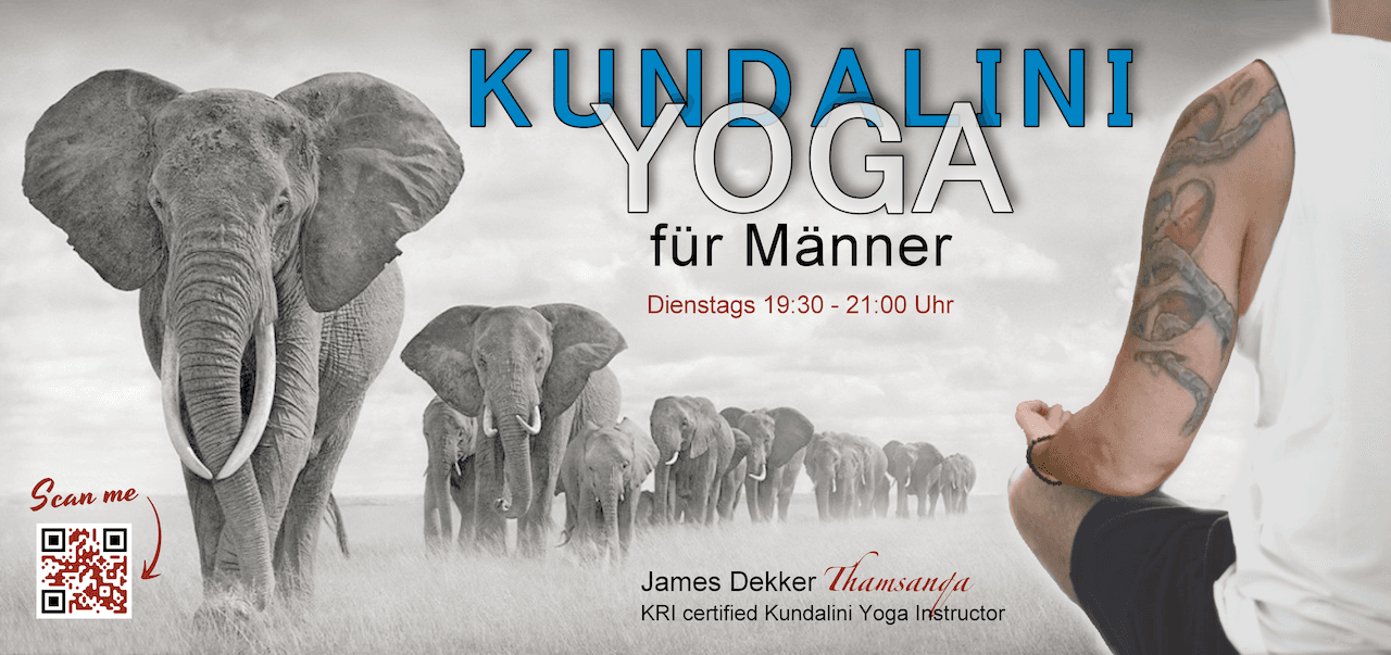Kundalini Yoga für Männer ☀️🦒🐘 Cover