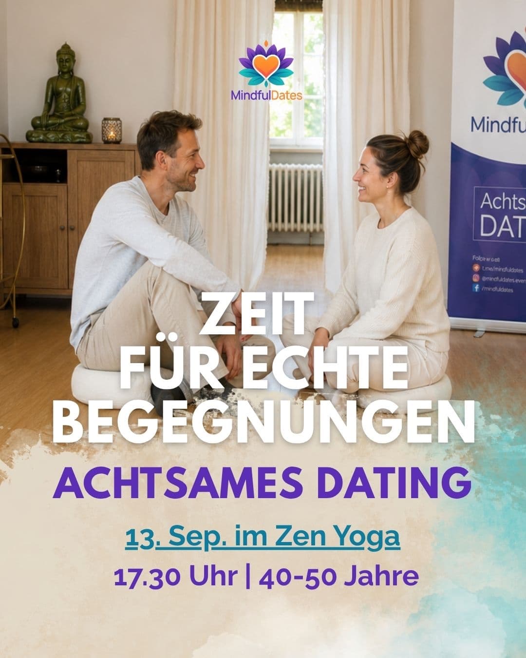 🪷 Achtsames Dating in Köln | 40-50 Jahre Cover