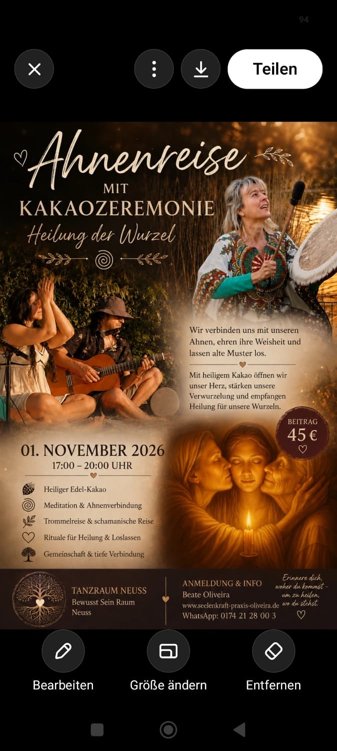 Ahnenreise 🪶🎸🪇 mit Kakaozeremonie