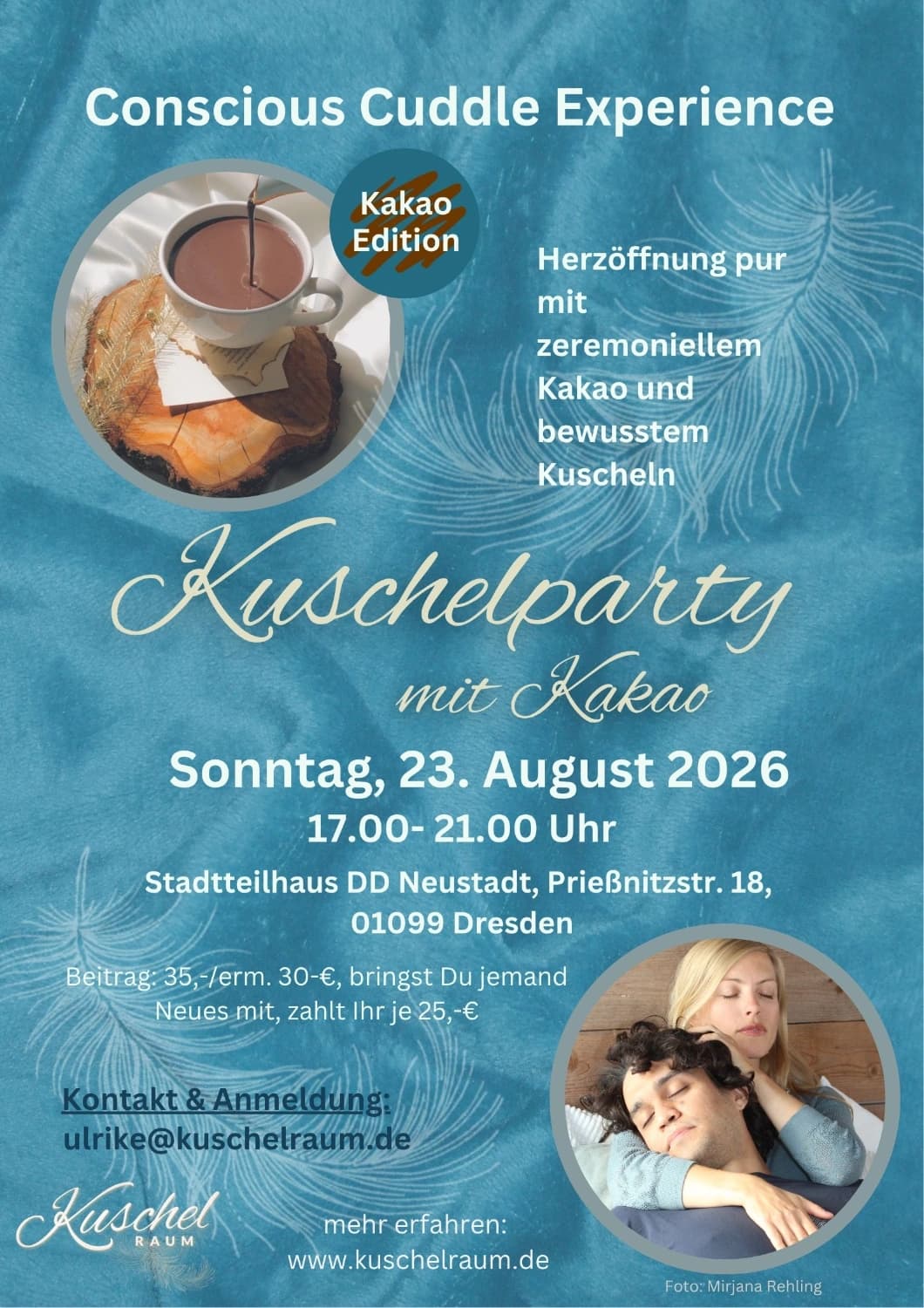 Conscious Cuddle Experience - Kakao & Kuscheln - Kuschelparty