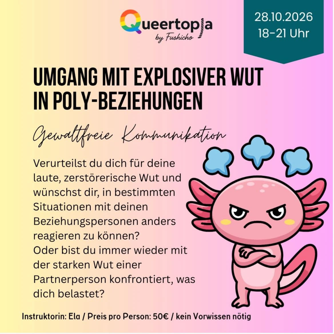 Umgang mit explosiver Wut in (Poly)-Beziehungen