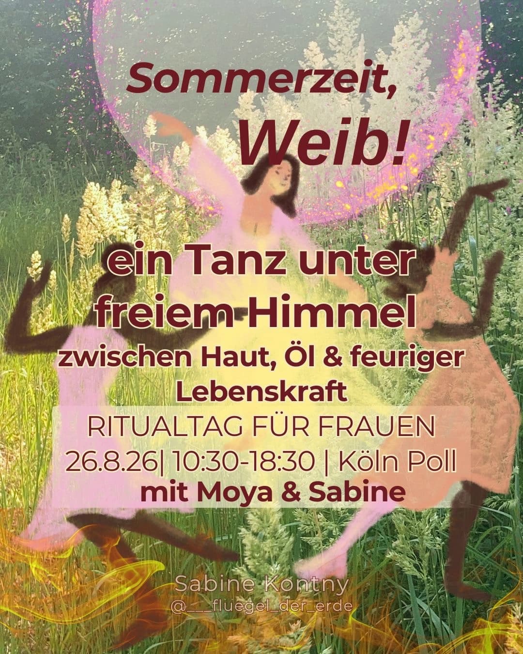 Sommerzeit – ein Tanz unter freiem Himmel zwischen Haut, Öl & feuriger Lebenskraft Cover