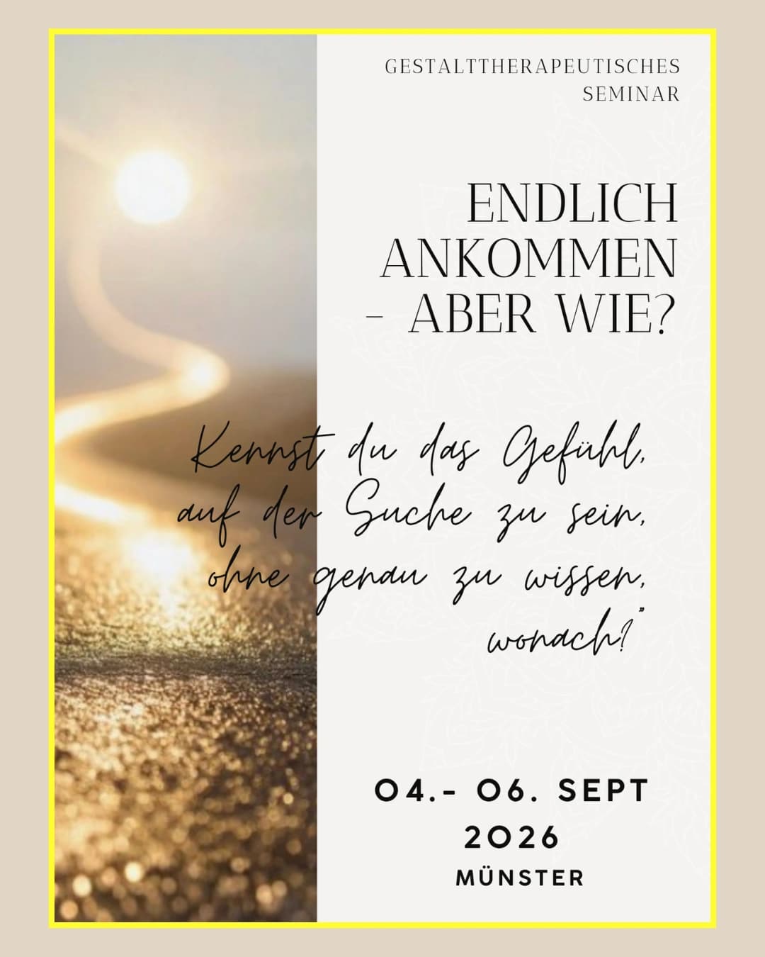 Endlich Ankommen - aber wie? Cover