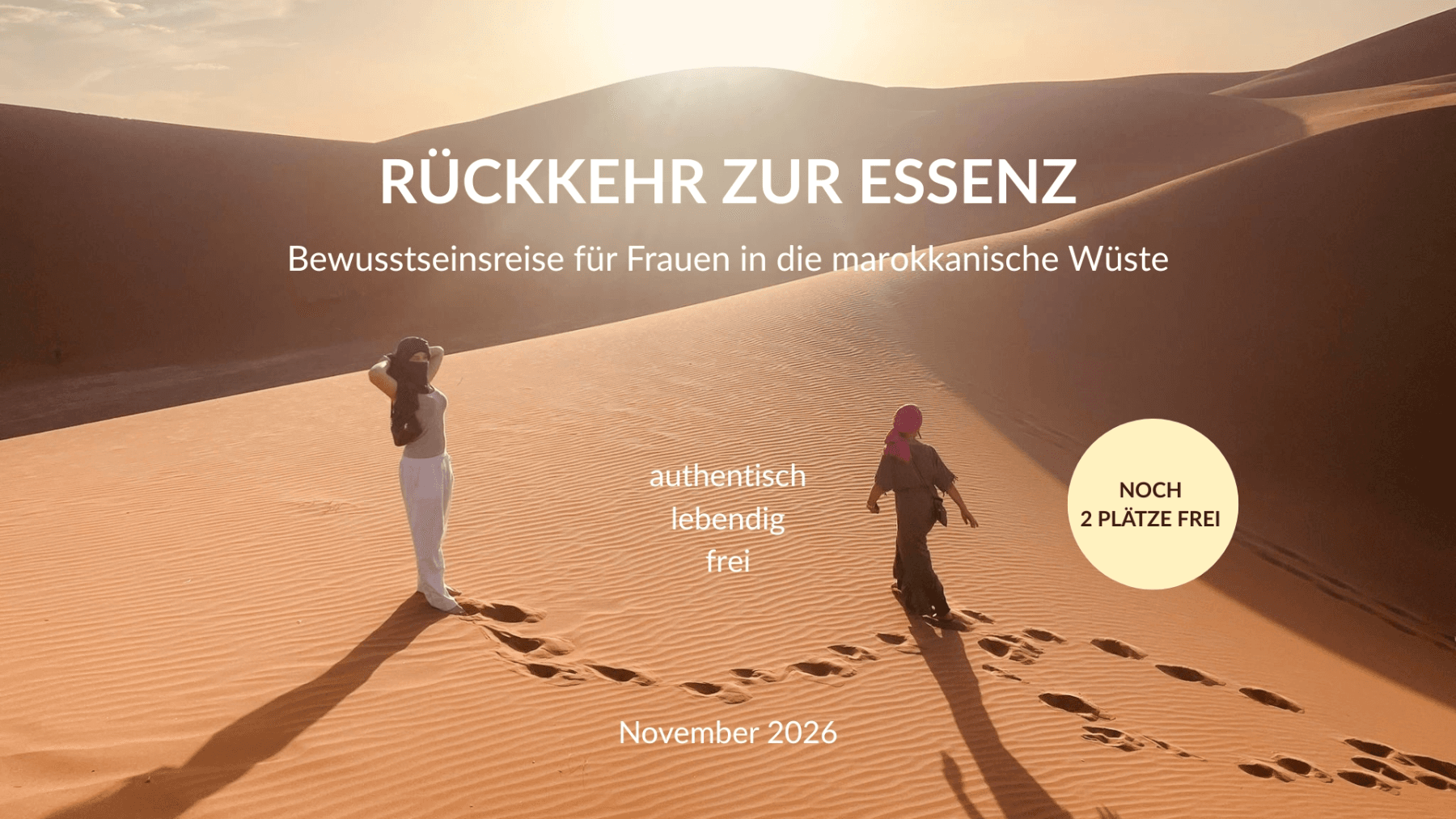 Wüstenreise für Frauen mitten im Leben – Verbindung, Weite, Freiheit Cover
