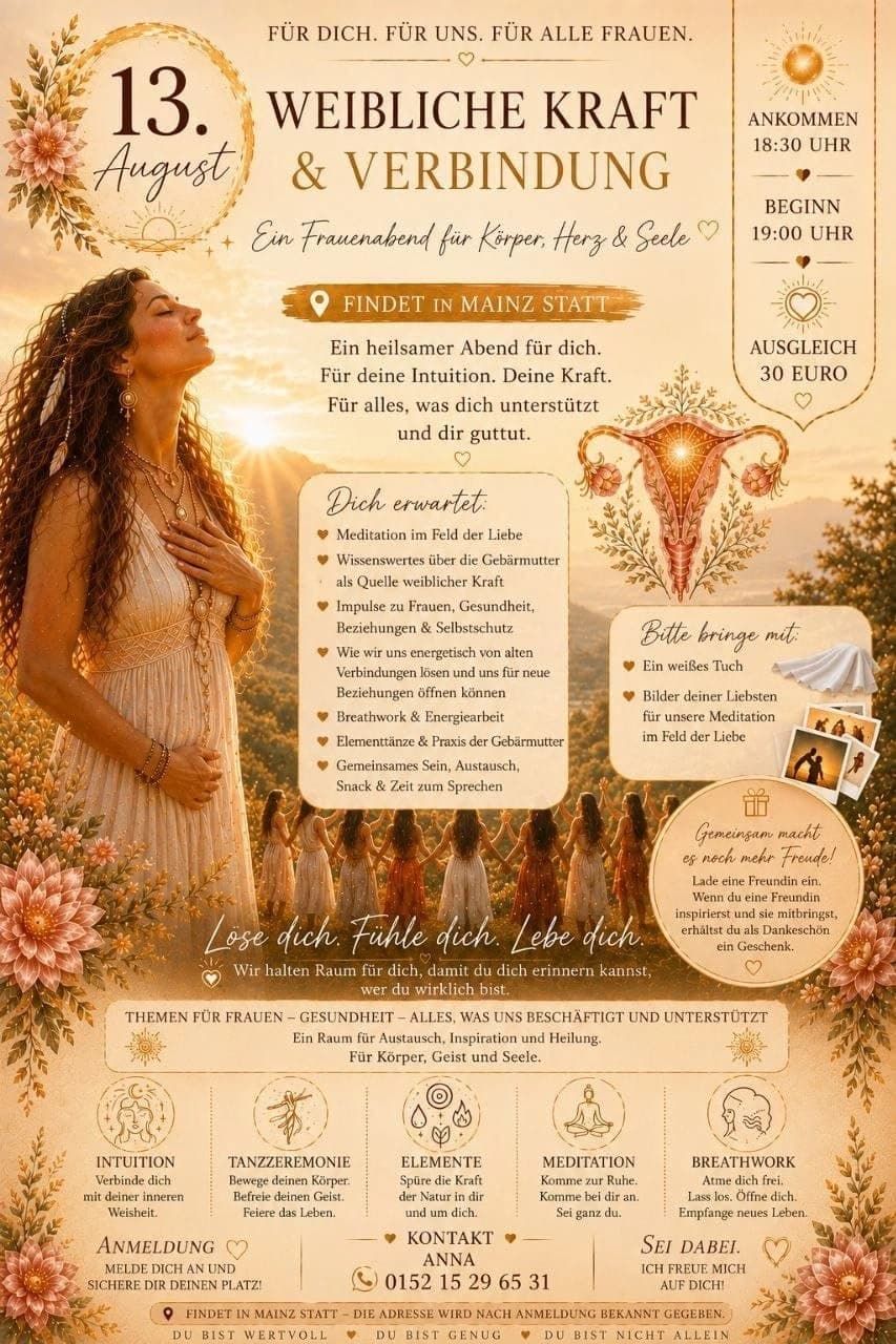 Schoßraum & Seele – Ein Frauenkreis für Inspiration und Verbundenheit, Geborgenheit
